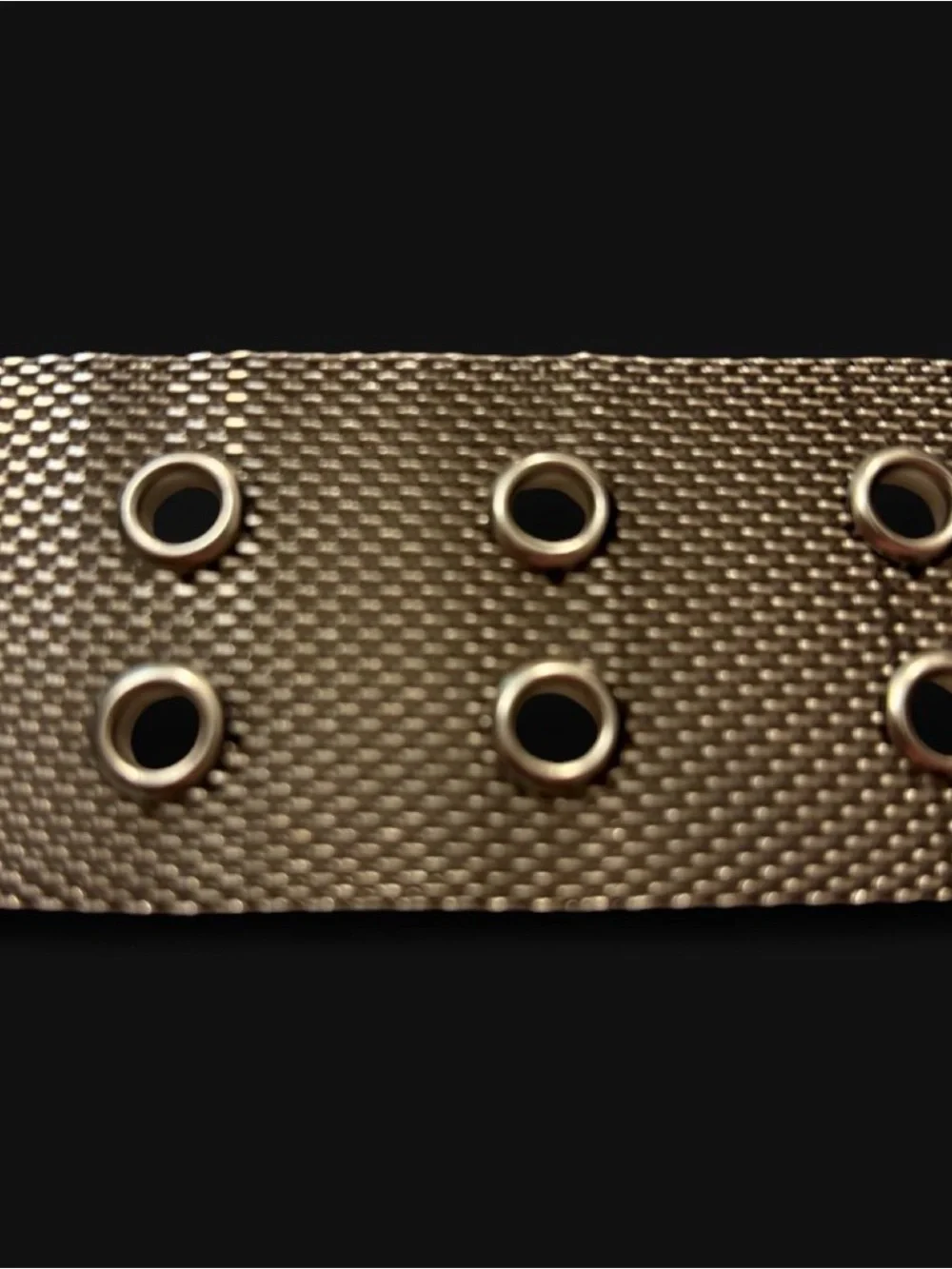 🤘Y2K Silver Metal Mesh Grommet Chainmail  Belt Adjustable Punk Grunge Goth
